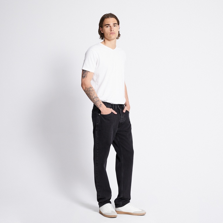 Relaxed straight jeans "Seattle" Black Used
